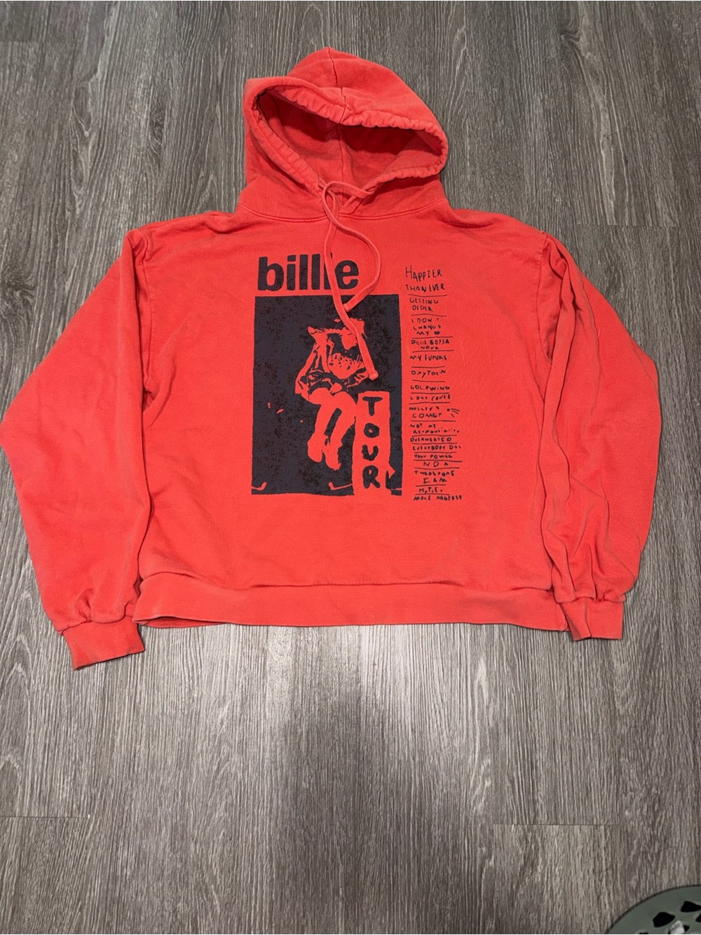 Billie Eilish Happier Than Ever tour hoodie Authentic Size Small
